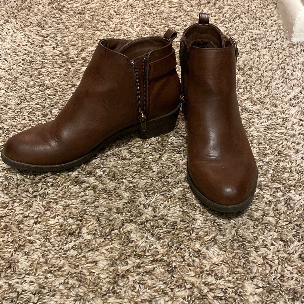 Forever 21 brown ankle booties